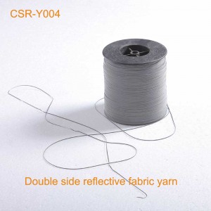 CSR-Y004 Double side reflective fabric yarn for knitting