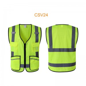 High Quality 120GSM Knitted Fabric Visibility Safety Vest