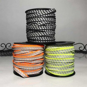 Segmented reflective piping tape